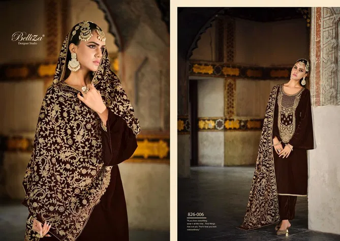 Belliza Nagina Heavy Embroidered Dress Material Collection
